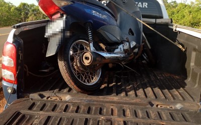 Moto furtada na frente de salão de festas é localizada pela Polícia Militar 
