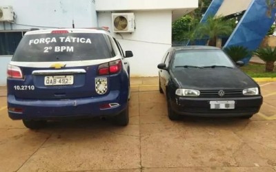 Veículo furtado em Setembro é recuperado pela Força Tática de Três Lagoas 