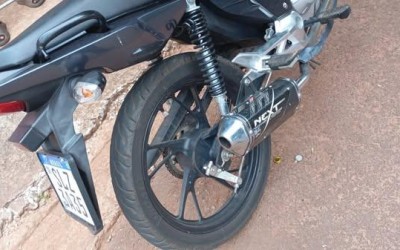 Em rondas pelo Novo Oeste, PM recupera uma motocicleta em situação irregular