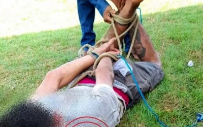 Moradores agridem suspeito de furtar obra em Campo Grande-MS