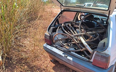 Homem em livramento condicional foi flagrado transportando material furtado de empresa quando chegava em Três Lagoas 
