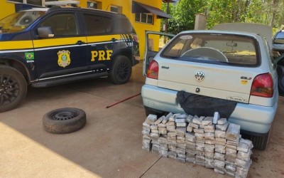 “Gol da Maconha”: PRF apreende 96 Kg de drogas em Três Lagoas 
