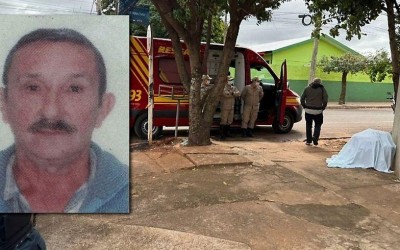 Idoso morre sentado em calçada do centro de Nova Andradina  