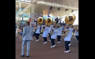 Orgulho três-lagoense! Banda Marcial Cristo Redentor conquista 4 títulos no Estadual em Dourados-MS