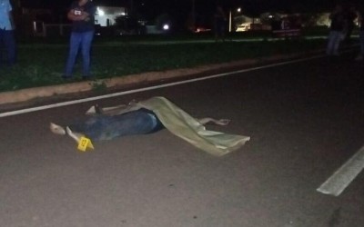Idoso morre atropelado por caminhão na MS-156, em Dourados   