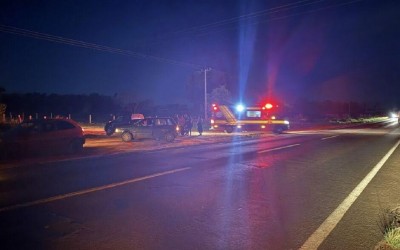 Batida entre motos deixa dois feridos na MS-141 