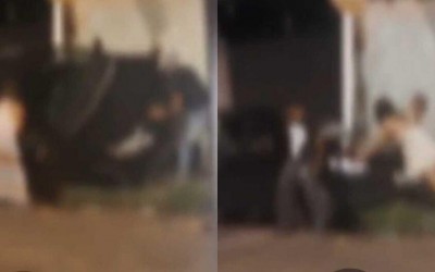 Mulheres 'pra lá de Bagdá' tombam carro, mas dão 'jeitinho' em MS