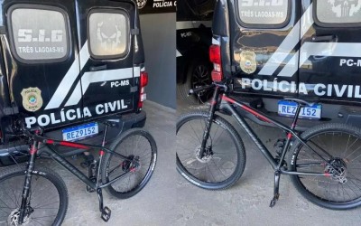 Imagens de câmeras de segurança ajudam a polícia para recuperar bicicleta e identifica receptador em Três Lagoas