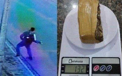 Câmeras flagram detento jogando maconha para abastecer presídio em Três Lagoas; droga foi apreendida