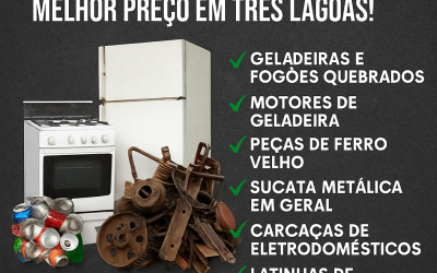Transforme sucata e latinhas em dinheiro Vivo! Sucata do Miranda paga o melhor preço em Três Lagoas