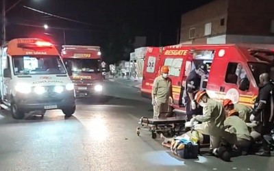 Grave acidente entre moto e bicicleta deixa ciclista desacordada e mobiliza equipes de resgate em Três Lagoas
