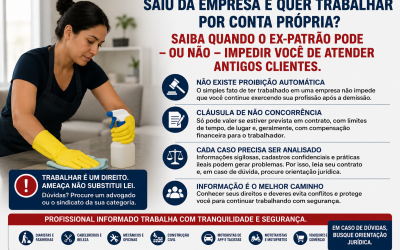   Saiu da empresa e quer trabalhar por conta própria? Saiba quando o ex-patrão pode ou não impedir você de atender antigos clientes