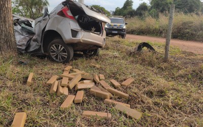 Motorista que fugiu da PRF com 445 kg de maconha morre no hospital em Três Lagoas