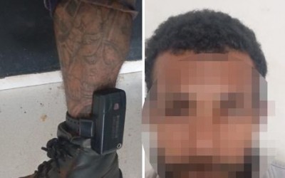 Achou que enganaria a PM: “Mala” de tornozeleira eletrônica tenta se esconder atrás de carreta e é alcançado pelos “longos braços da lei” em Três Lagoas