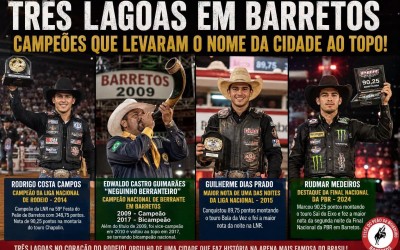 TRÊS LAGOAS NA ARENA DE BARRETOS: Cidade já teve campeão nos touros e até bicampeão nacional no berrante