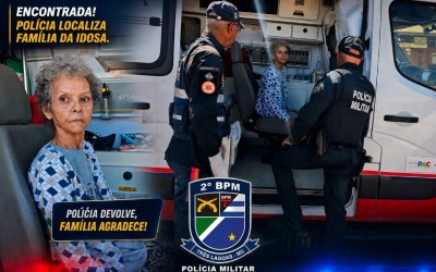 COMPARTILHAMENTO QUE DEU CERTO: Idosa que estava perdida no Bosque das Araras em Três Lagoas volta para casa com ajuda da população e da PM