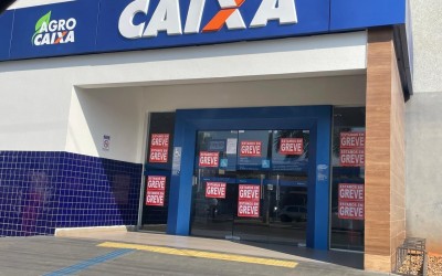Portas fechadas: Duas agências da Caixa em Três Lagoas seguem sem atendimento e greve continua sem previsão de término