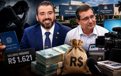 Enquanto trabalhador recebe R$ 1.621 ao mês, Prefeitura e Câmara de Três Lagoas gastaram quase R$ 10 milhões em publicidade