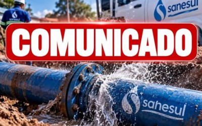 Vazamento em adutora deixa vários bairros sem água em Três Lagoas; normalização é prevista somente para o fim da noite
