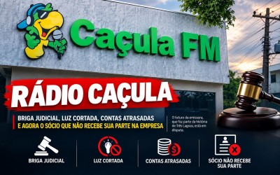 Luz cortada, ações trabalhistas contra Rádio Caçula e agora vem à tona o caso do sócio que não recebe sua parte de sócio na emissora: “Já estou passando dificuldades financeiras”
