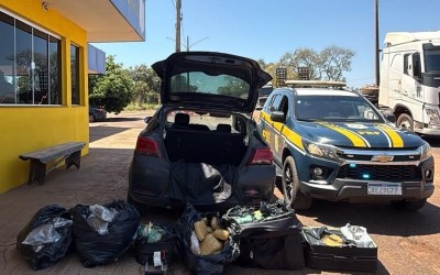 Tentou dar o “balão” na PRF, mas não colou: Fuga na BR-262 termina com apreensão de drogas, prisão e apreensão de menor