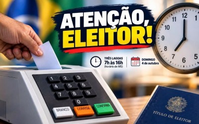 ATENÇÃO ELEITOR: Em Três Lagoas votação termina às 16h; confusão com horário de Brasília pode fazer eleitor perder o voto
