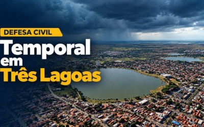 Defesa Civil de Três Lagoas intensifica atendimentos após temporal que derrubou árvores, arrancou telhas e provocou alagamentos