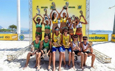 Dupla de Três Lagoas conquista prata no Vôlei de Praia no Rio de Janeiro