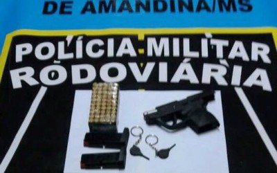 Três-lagoenses são presos com munições e pistola calibre 380