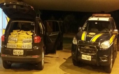 PRF localiza veículo com mais de meia tonelada de maconha