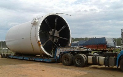 Casa de Força e Turbo Gerador do Projeto Horizonte 2 recebe peça de 15 toneladas