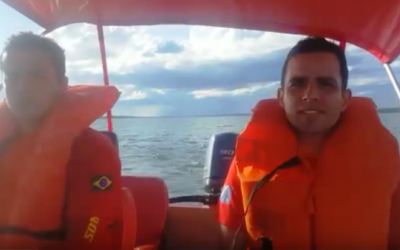 Bombeiros continuam buscas para tentar encontrar supostas vítimas de afogamento 