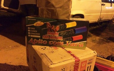 PRF de Três Lagoas apreende fogos de artifício na BR-262