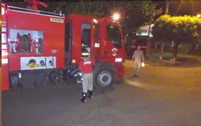 Suposto incêndio em residência mobiliza 03 viaturas do Corpo de Bombeiros 