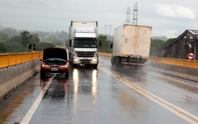 Falta de acostamento na nova ponte entre Três Lagoas e Castilho pode ocasionar grave acidente