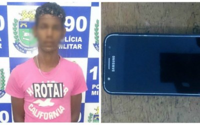 PM de Três Lagoas prende jovem por receptação de celular furtado