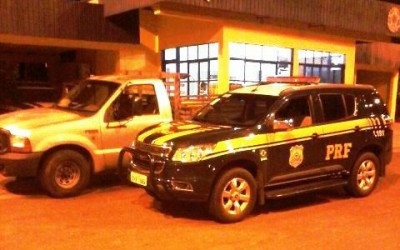 P.R.F. de Água Clara recupera caminhão furtado em São Paulo e carro roubado em Diadema