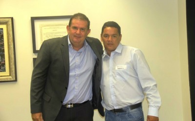 Deputado Eduardo Rocha recebe vereador do município de Três Lagoas