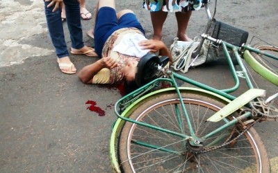 Em acidente, idosa sofre traumatismo craniano no Vila Nova