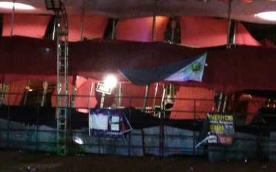 Morador transmite ao vivo queda de camarote em show sertanejo