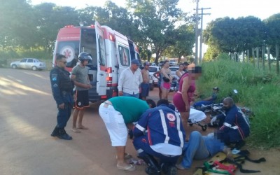 Colisão entre motos no Santa Luzia deixa dois homens feridos 