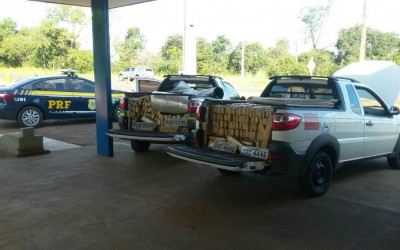 Patrulha Rural da PM e PRF prendem 7 pessoas e apreendem 1609 kg de drogas