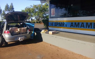 Menor é detido dirigindo veículo com 214 quilos de maconha 