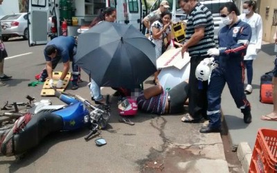 Mãe e filha ficam feridas em acidente com Mitsubishi 