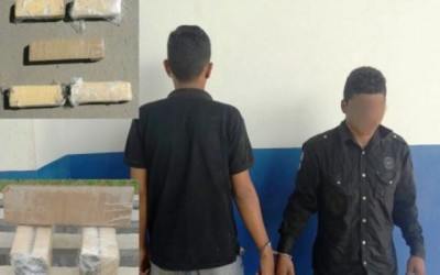 Dupla é flagrada tentando arremessar drogas para o interior do presídio masculino 