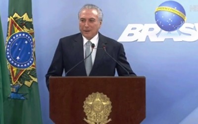 Temer diz em pronunciamento que não teme delação e que não renunciará