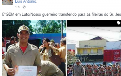 Amigos de farda prestam homenagem a sargento que morreu em acidente na BR-262