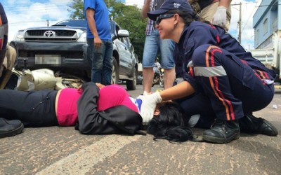 Pecuarista em Hilux se confunde com sinalização e causa acidente no bairro Lapa 