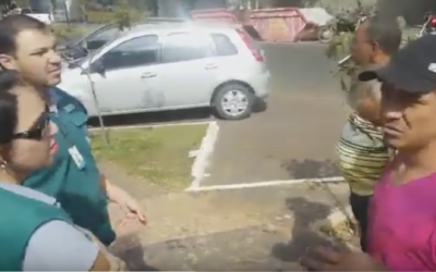 Prefeitura envia fiscais do Meio Ambiente para retirar desempregados que montaram acampamento em avenida 