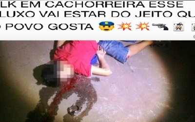 Coringas e revólveres com menção de atirar na polícia faziam parte de convite da festa regada com álcool e drogas 